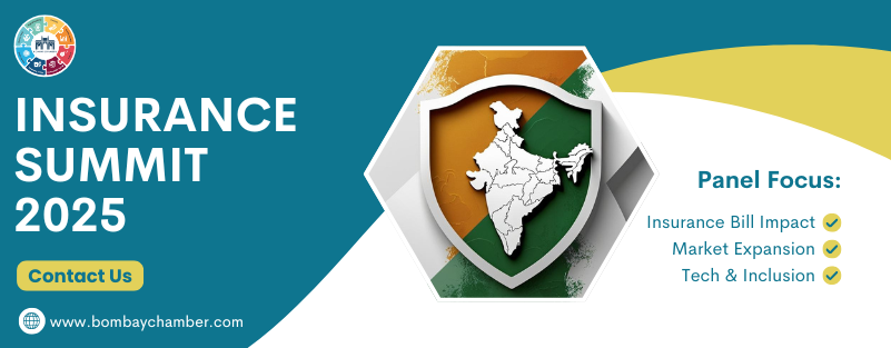 Insurance Summit India 2025 – Bombay Chamber Banner
