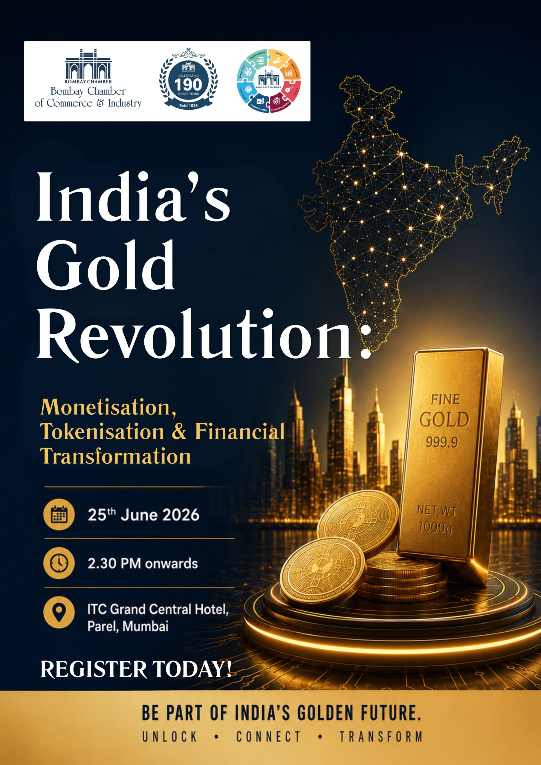 India’s Gold Revolution Conclave 2026 – Bombay Chamber event on Gold Monetisation, Tokenisation & Financial Transformation